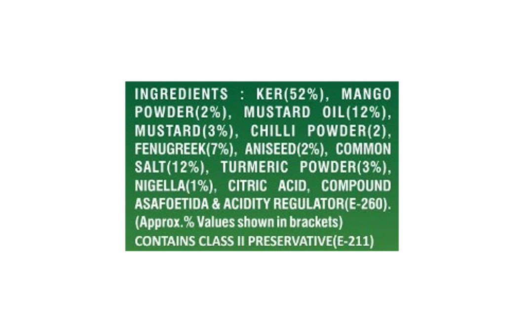 Otoba's Chatpata Ker Pickle    Plastic Jar  1 kilogram